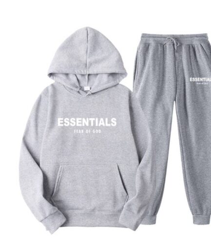 Essentials Fear of God Light Gray TrackSuit