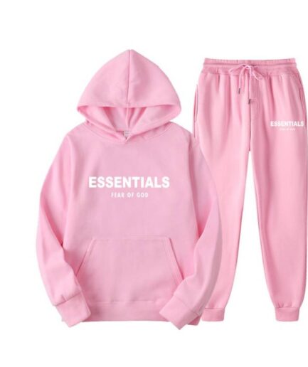 Essentials Fear of God Pink TrackSuit