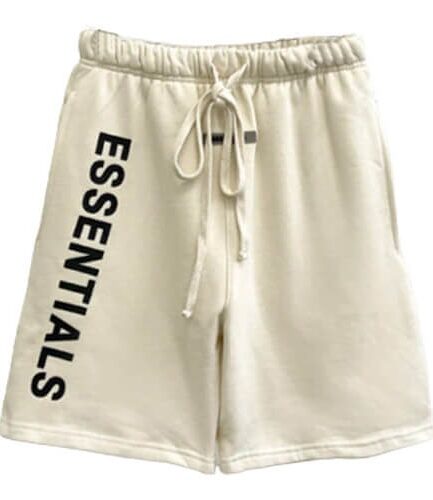 Essentials Letter Printed Cotton Short