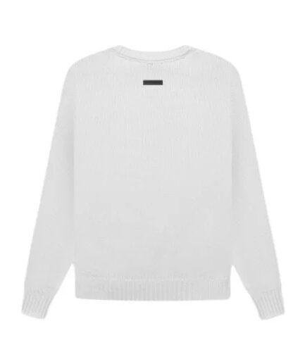 Essentials Overlapped Sweater White