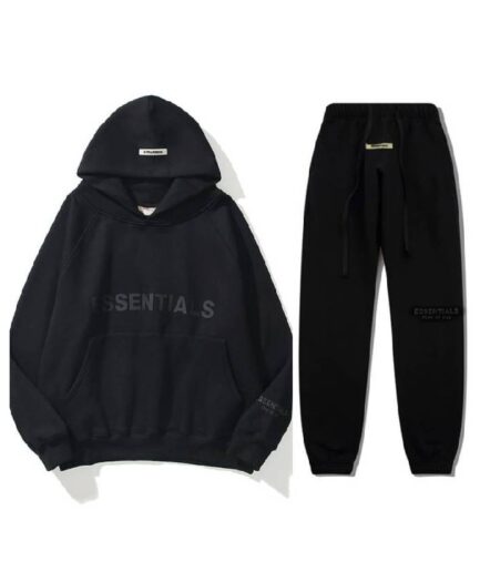 Fear Of God Essential Oversized Black Tracksuit