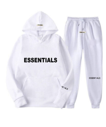 Fear Of God Essential Tracksuit White