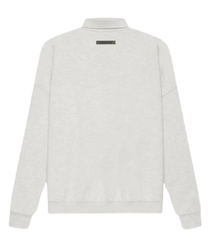 Fear of God Essentials Long Sleeve Polo Sweatshirt Gray