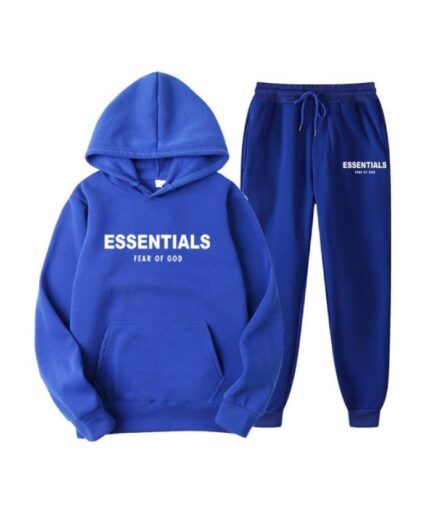 Blue Fear of God Essentials Tracksuit